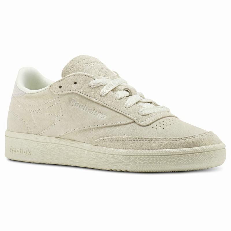 Tenisi Reebok Club C 85 Nubuck Dama Bej/Albi Romania FD9344YG